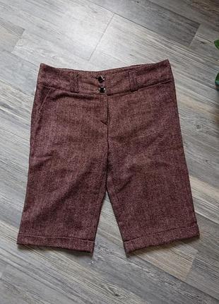 Теплые удлиненные шорты на осень зиму р. 46 /48