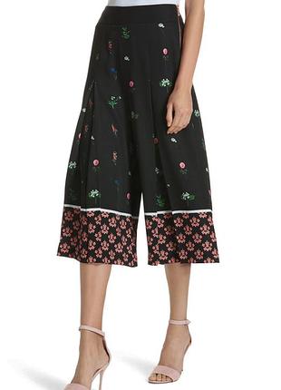 Новые брюки кюлоты ted baker цветочный принт 42-44р