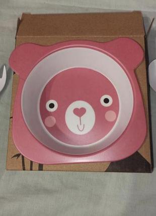 Дитячий посуд ведмедик