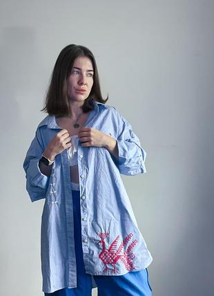 Апсайкл сорочка з ручною вишивкою