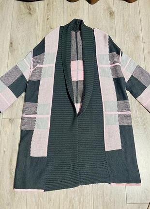 Кардиган вʼязаний у клітинку ніколь