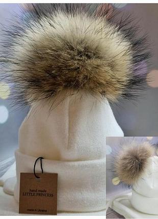 Набор зима шапочка шарф перчатки 0-6 лет