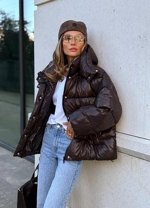 Пуффер глянцевый