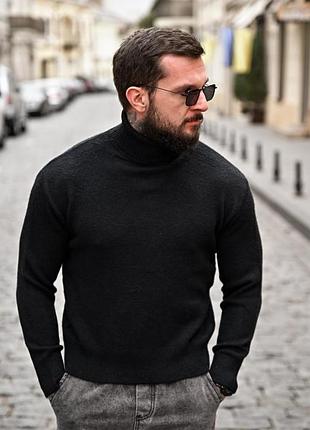 Гольф в'язаний чорний пп8134(34 - 03)