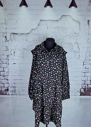 Стильное платье миди батал бохо