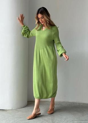 Вязанное теплое платье шерсть кашемир