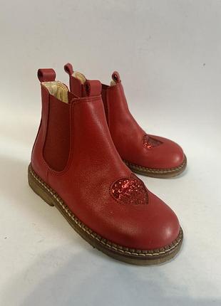 Нові дитячі шкіряні черквички-челсі angulus для дівчинки