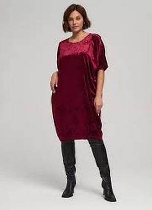Бархатное качественное платье- батал/50/brend alexara