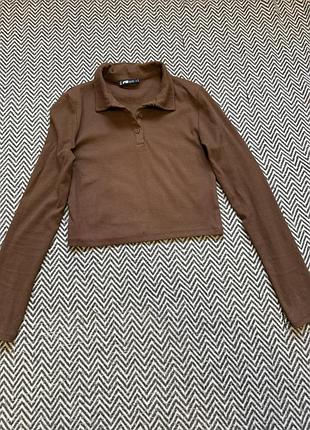 Кофта жіноча вкорочена з довгим рукавом розмір л