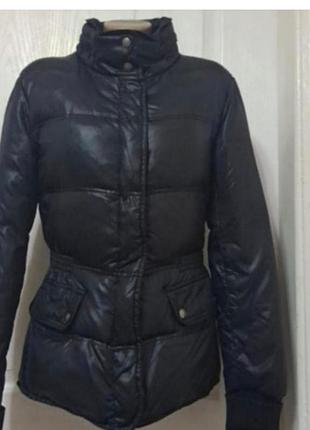 Geox.    пуховик женский, чёрный.