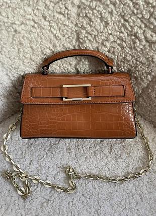 Коричнева сумка zara