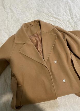 Пальто, коричневе пальто, жіноче пальто, довге пальто