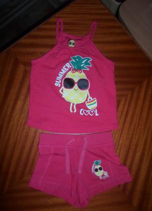 Наборчик летний майка + шорты young dimension 2-3 года