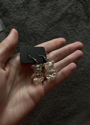 Сережки ведмедики
