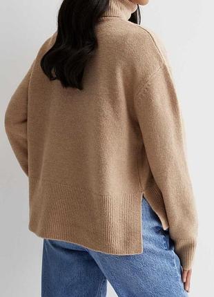 Кофта светр з розрізами zara під шию