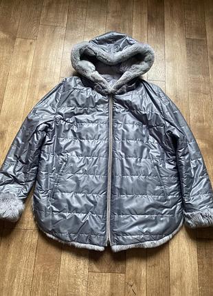 Двостороння куртка, стрижений кролик