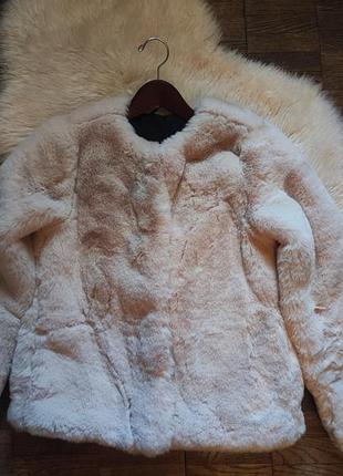 Шубка тедди из искусственного плотно набитого меха на подкладке фирмы tally weijl, размер s