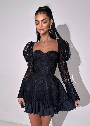 Кружевное платье мини с чашками, вечернее платье мини с кружевом, вечернее платье мини с чашечками