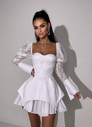 Кружевное платье мини с чашками, вечернее платье мини с кружевом, вечернее платье мини с чашечками