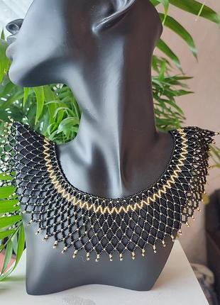 Силка национальное украшение из бисера ожерелье вышиванка этно украшение традиционное украинское украшение