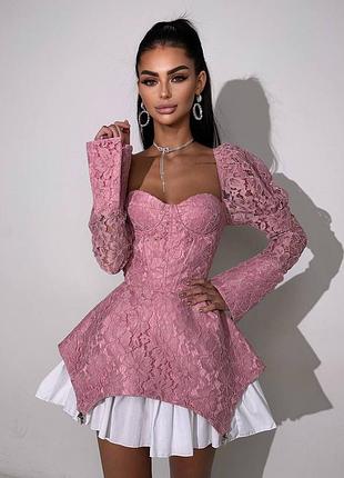 Кружевное платье мини с чашками, вечернее платье мини с кружевом, вечернее платье мини с чашечками
