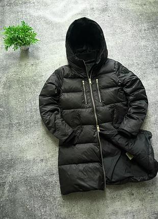 Жіночий пуховик diesel black gold puffer down jacket coat