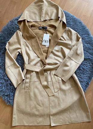 Тренч плащ, тренч з капюшоном плаш з капюшоном з поясом