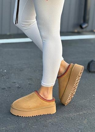 ❄️ жіночі уггі бежеві дуже стильні зимові ❄️