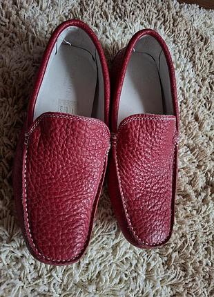 Мокасины кожаные 26.5 см
