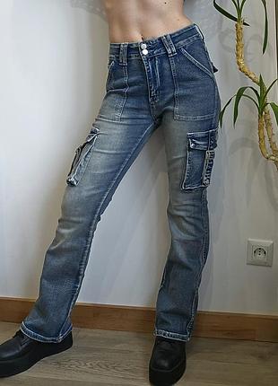 Джинси - карго ( стрейч )