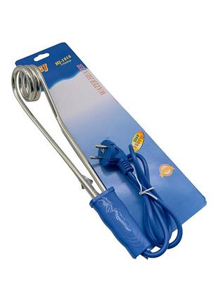 Электрический кипятильник hej hj-1515 алюминиевый погружной усиленный 31 см 1.5 квт | 87801