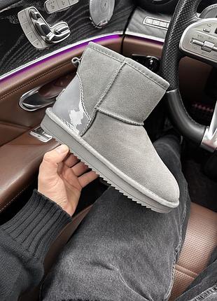 Mini grey suede (лак.пятка) без бренду