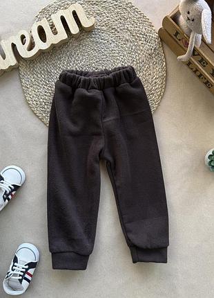 Штани шоколад фліс полар