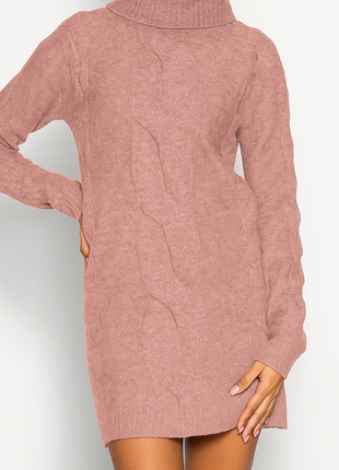 Теплое платье с шерстью even &amp; ddd пудровая🎀🛍️