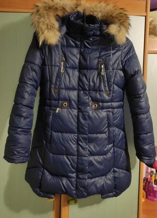 Куртка пуховик для дівчинки