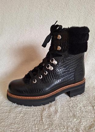 Кожаные ботинки фирмы clark's p.37 стелька 24 см