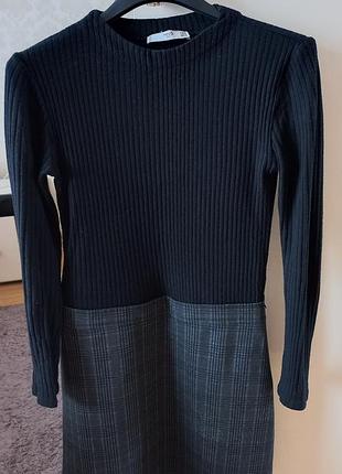 Комбинированное платье mango