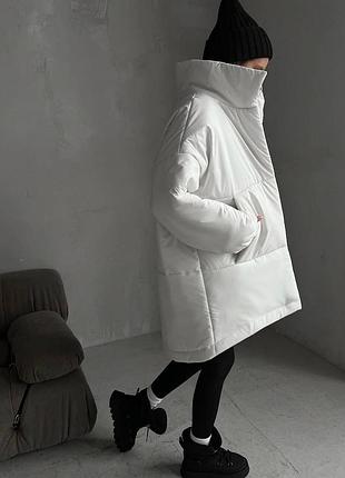 Женская куртка, качественная плащевка канада+подкладка+синтепон 250. глубокие боковые карманы