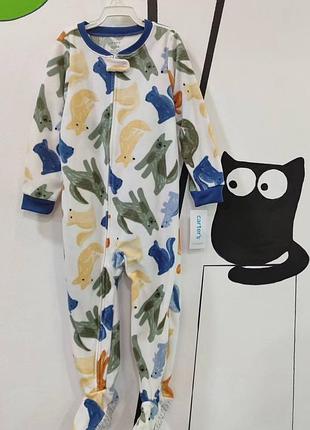 Дитячий комбінезон чоловічок мікрофліс картерс для хлопчика