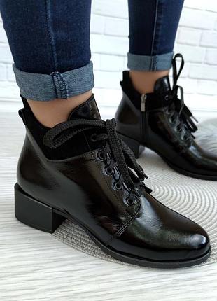 ❄️ жіночі черевики чорні дуже стильні зимові  ❄️