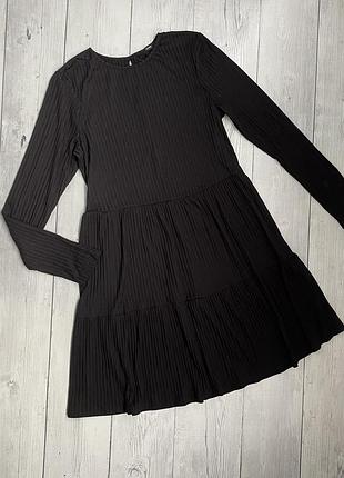 Платье чёрное в рубчик от george m(10)38