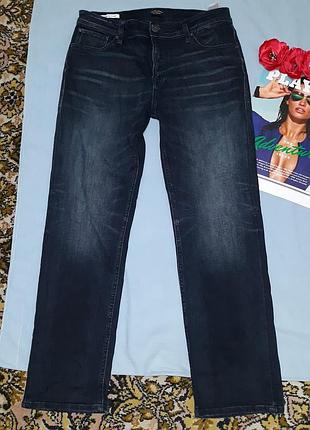 Джинсы штаны женские размер 46 / 12 стрейчевые прямые jack & jones