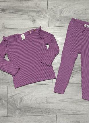 Костюм h&m на дівчинку в рубчик