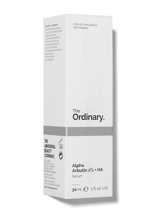 The ordinary - alpha arbutin 2% + ha - сироватка з альфа-арбутином та гіалуроновою кислотою - 30ml