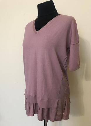 Warehouse натуральний джемпер з коротким рукавом