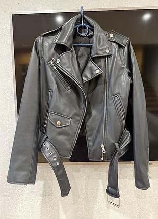 Куртка з еко шкіри zara