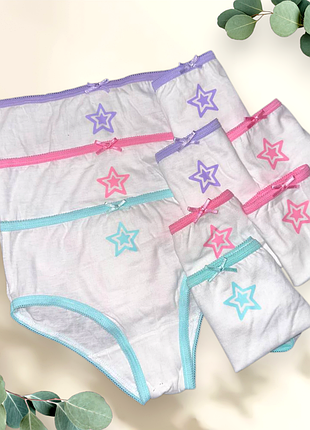 Труси на дівчинку хлопкові 6-7 років