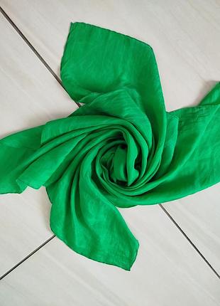 Шовковий платок зелений невеликий