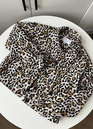Куртка жакет леопард