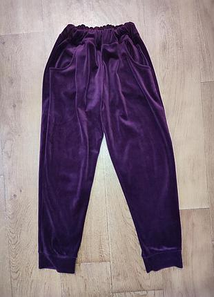 Спортивные велюровые штаны для девочки 134см